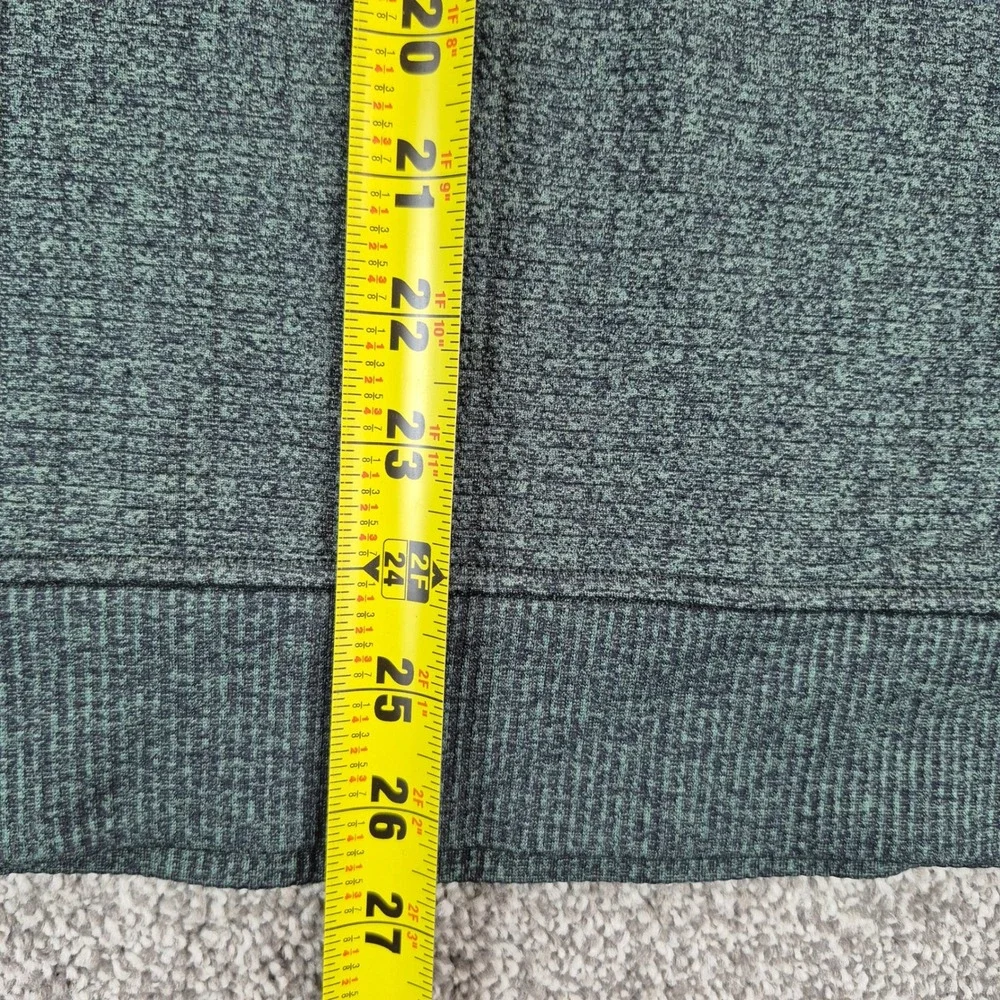 Lululemon Engineered Warmth Half Zip Pullover Mens Large Green Wool Blend